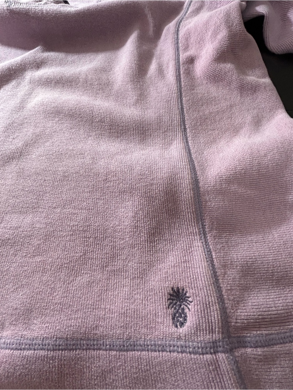 Tommy Bahama Men’s M Lavender Quarter Zip Pullover Sweater Cotton Ribbed Knit - Picture 4 of 6